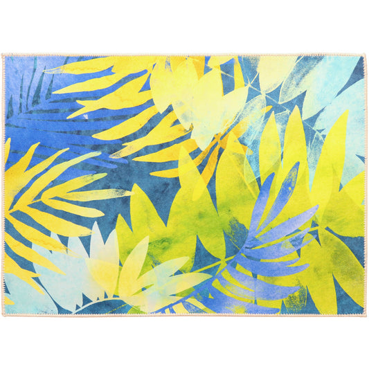 Tropical Indigo Olivia's Home Accent Washable Rug 22" x 32"